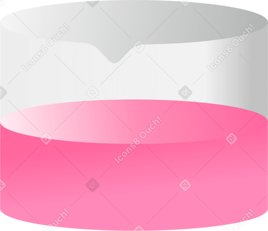 Glas mit rosa flüssigkeit PNG, SVG