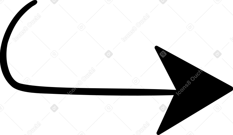 Flèche noire à droite PNG, SVG