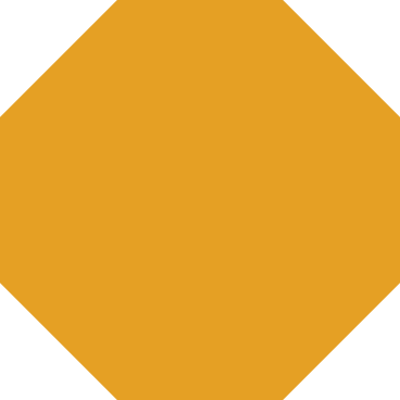 Orange octagon PNG, SVG