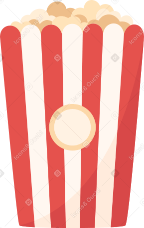 popcorn Illustration in PNG, SVG