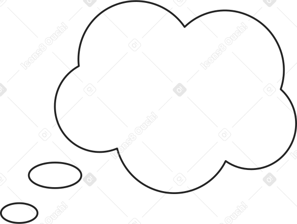 speech bubble cloud Illustration in PNG, SVG