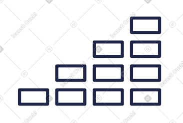 级联矩形 PNG, SVG