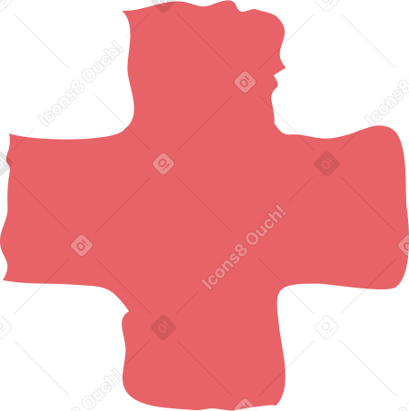 red cross shape в PNG, SVG