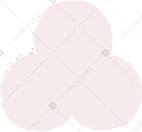 light pink trefoil Illustration in PNG, SVG