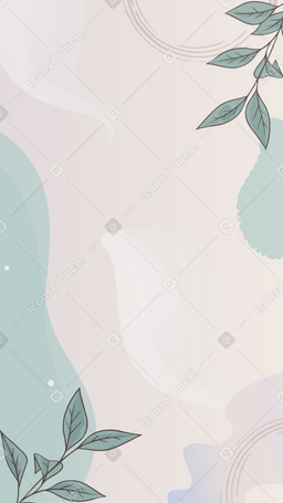 Background with foliage Illustration in PNG, SVG