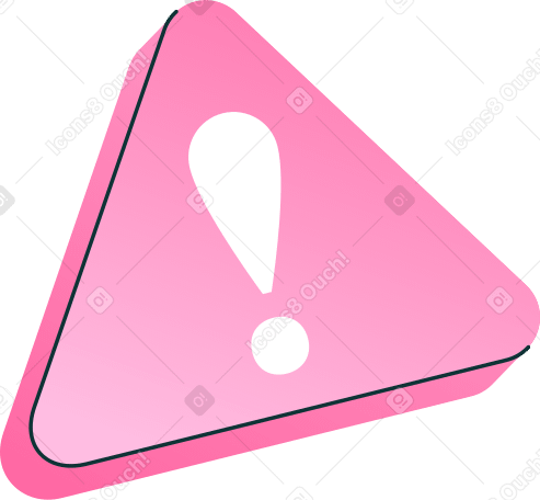 triangle with an exclamation mark PNG, SVG