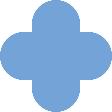 Blue quatrefoil PNG、SVG