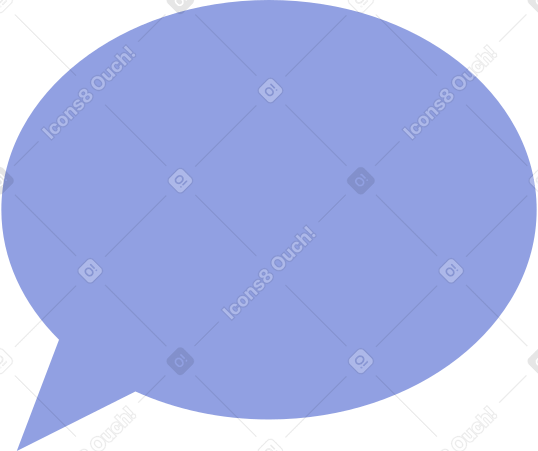 blue speech bubble Illustration in PNG, SVG