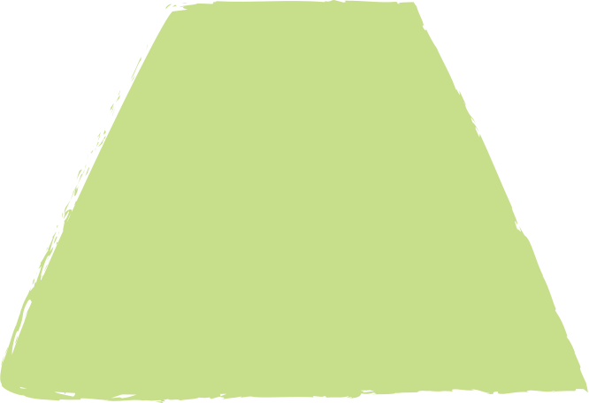 light green trapezoid Illustration in PNG, SVG