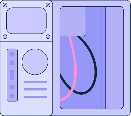broken system unit Illustration in PNG, SVG