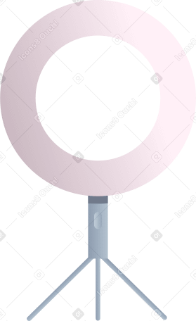 led ring lamp Illustration in PNG, SVG