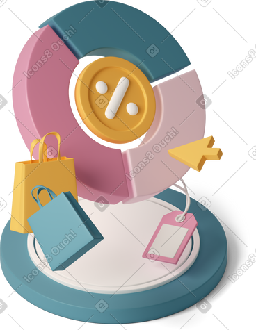 Pie chart consumer price index PNG, SVG