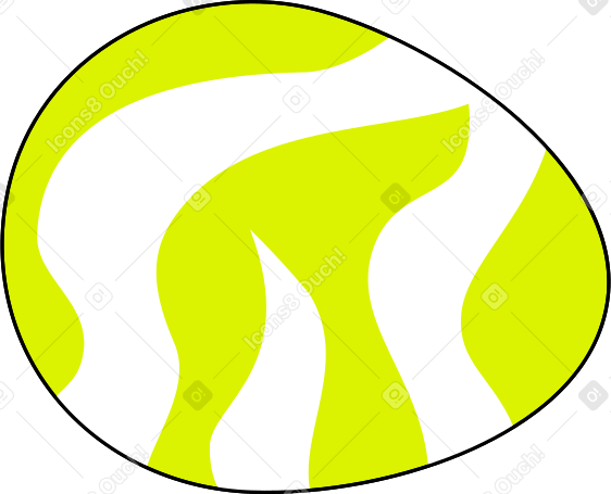 egg with stripes PNG, SVG