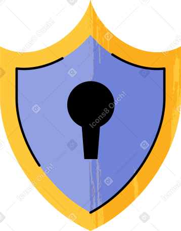 Escudo de fechadura PNG, SVG
