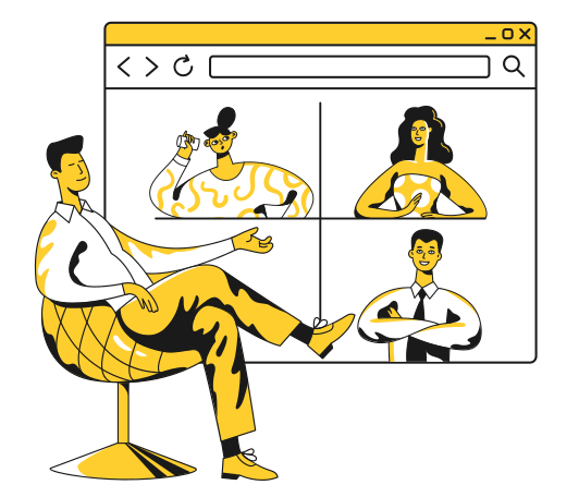 Conference Illustration in PNG, SVG