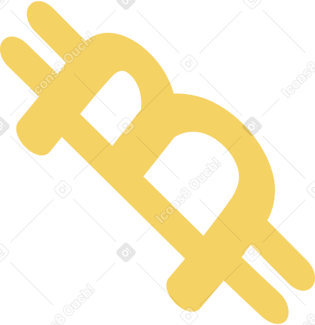 bitcoin sign Illustration in PNG, SVG