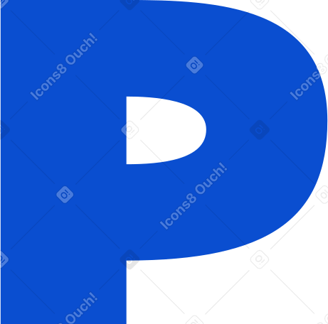 편지 p PNG, SVG