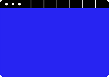 blauer browser mit sechs registerkarten PNG, SVG