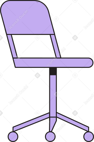 purple chair PNG, SVG