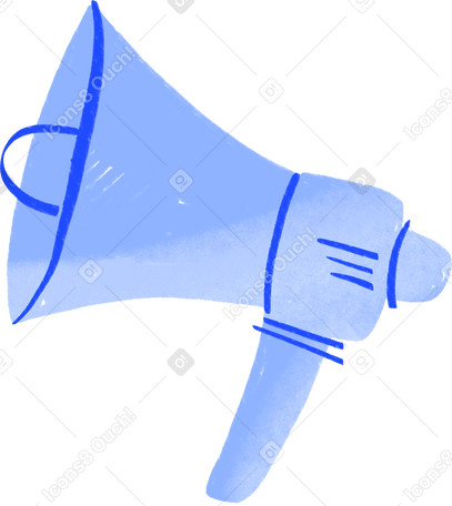 megaphone Illustration in PNG, SVG