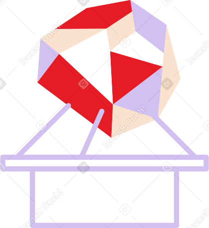 diamond on a stand PNG, SVG