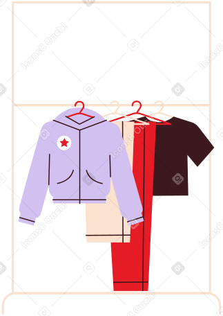 clothes rack PNG, SVG
