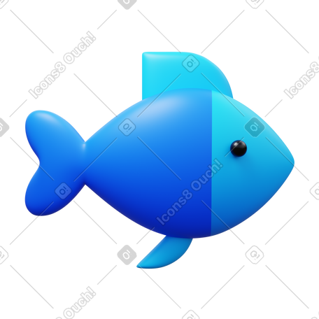 3D fish food PNG, SVG