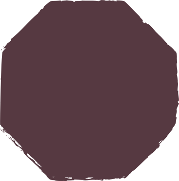 Dark brown octagon PNG、SVG