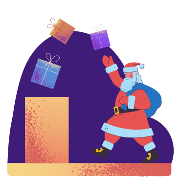 Рождественские подарки в PNG, SVG