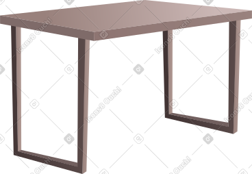 Table in perspective PNG, SVG