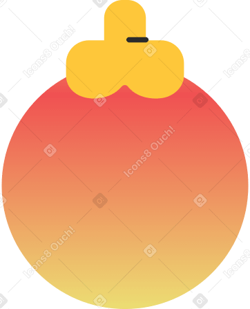 orange christmas ball PNG, SVG