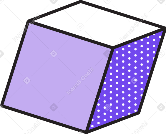 cube Illustration in PNG, SVG