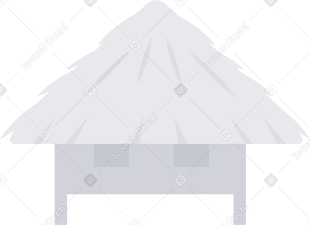 초가지붕이 있는 집 PNG, SVG