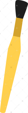 yellow brush Illustration in PNG, SVG