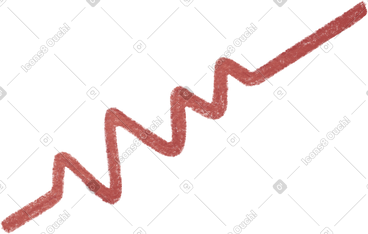 Red line of voice recording PNG, SVG