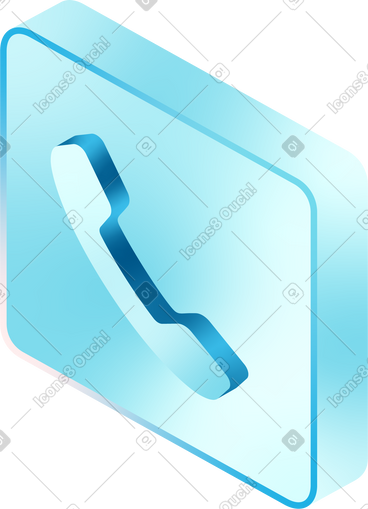 Isometric phone icon PNG, SVG