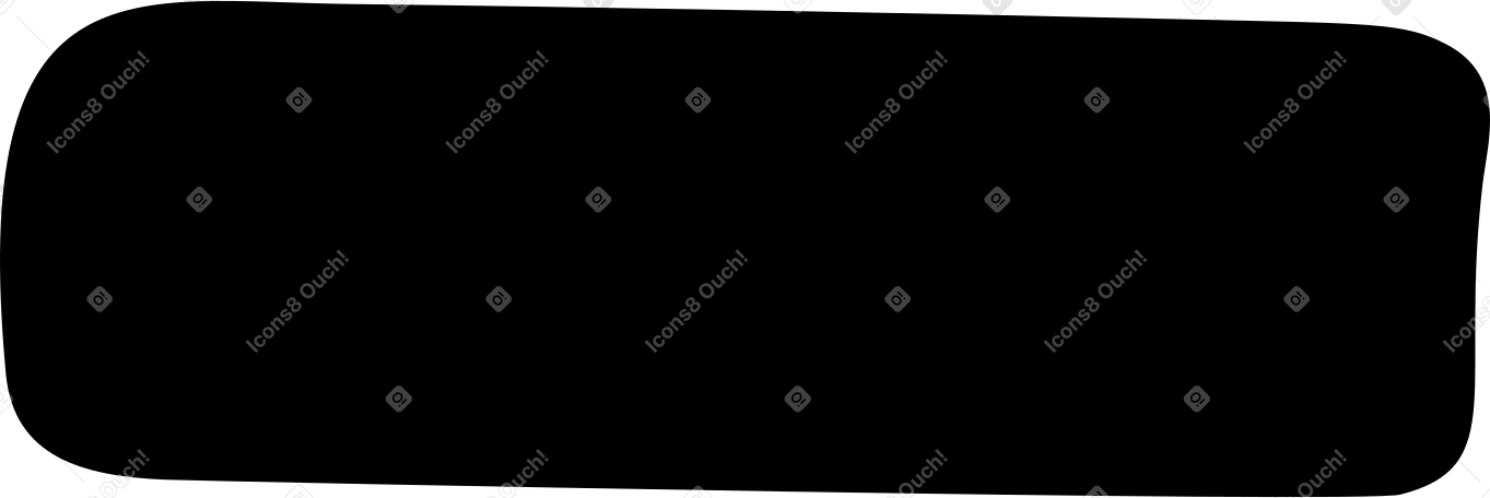 black rectangle with rounded corners PNG, SVG