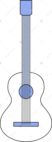 white guitar PNG, SVG