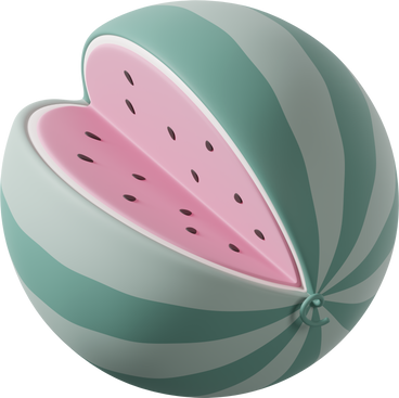 cut watermelon PNG, SVG