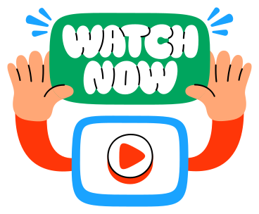 lettering sticker watch now text PNG, SVG