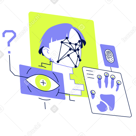 Biometric authentication and retinal scan PNG, SVG