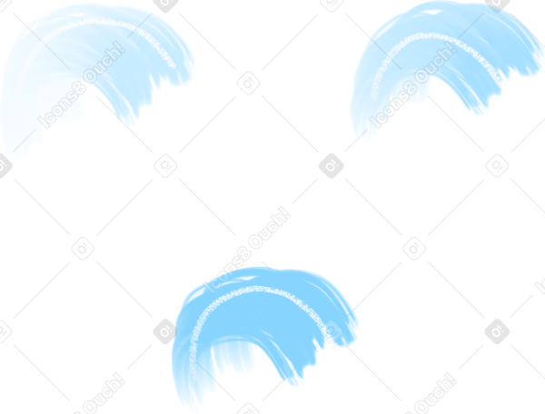 decor blue PNG, SVG