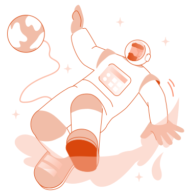 Astronaut auf weltraummission PNG, SVG