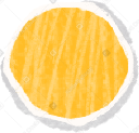 small yellow circle with torn edge Illustration in PNG, SVG