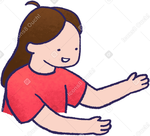character holding something in hands PNG、SVG