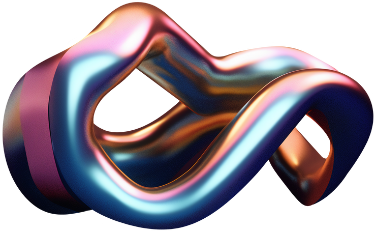 3D abstract liquid form PNG, SVG