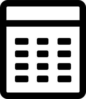 Calculator with buttons в PNG, SVG