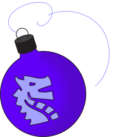 Neujahrsornament mit einem drachen PNG, SVG