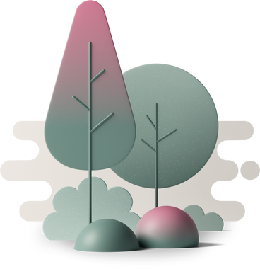 two trees PNG、SVG