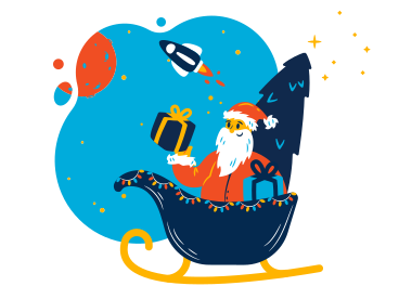Santa is coming PNG, SVG